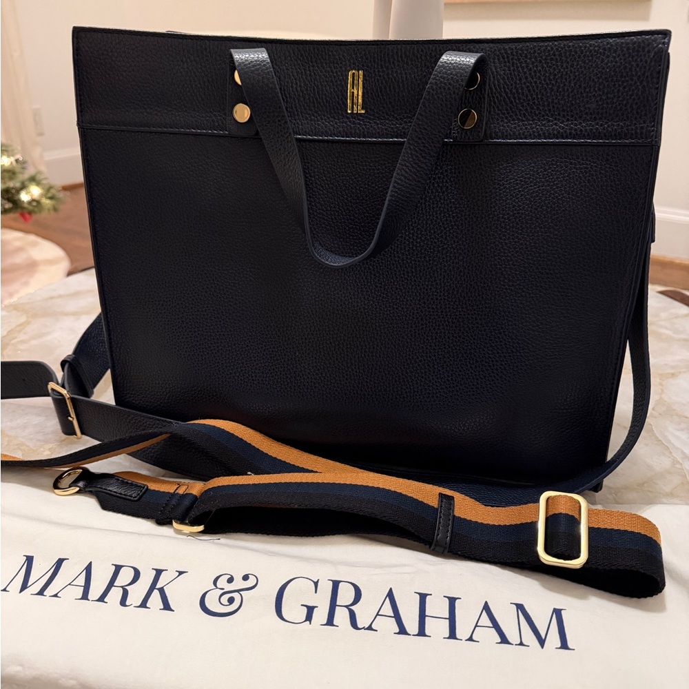 Mark & Graham Na y Leather Tote Bag